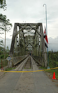 Bij de grens tussen Costa Rica en Panama